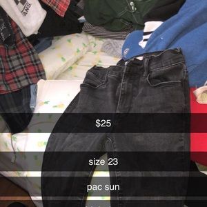 Ripped pac sun high rise jeans